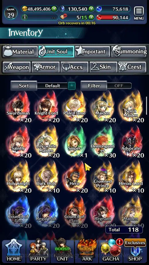Last Cloudia Accounts GLOBAL|130K Cryst|Collab[Ainz O Gown,Lenneth Valky image 20