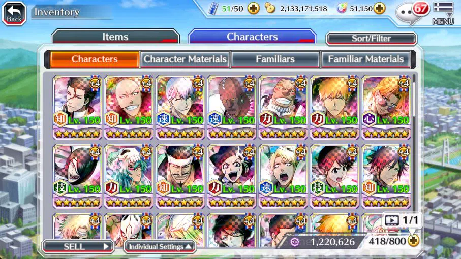 Bleach: Brave Souls Accounts [GLOBAL]51K Orb|9th[Kenpachi+Ichigo],valentine26[R image 10