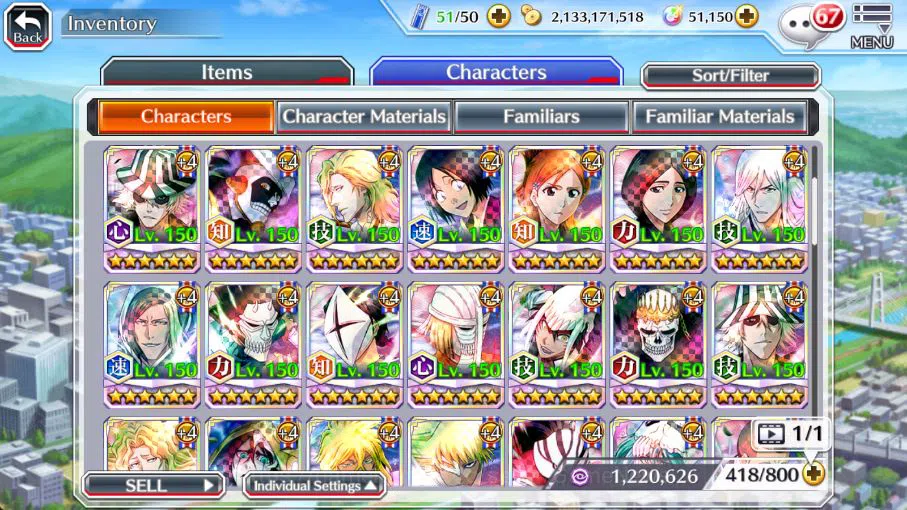 Bleach: Brave Souls Accounts [GLOBAL]51K Orb|9th[Kenpachi+Ichigo],valentine26[R image 12