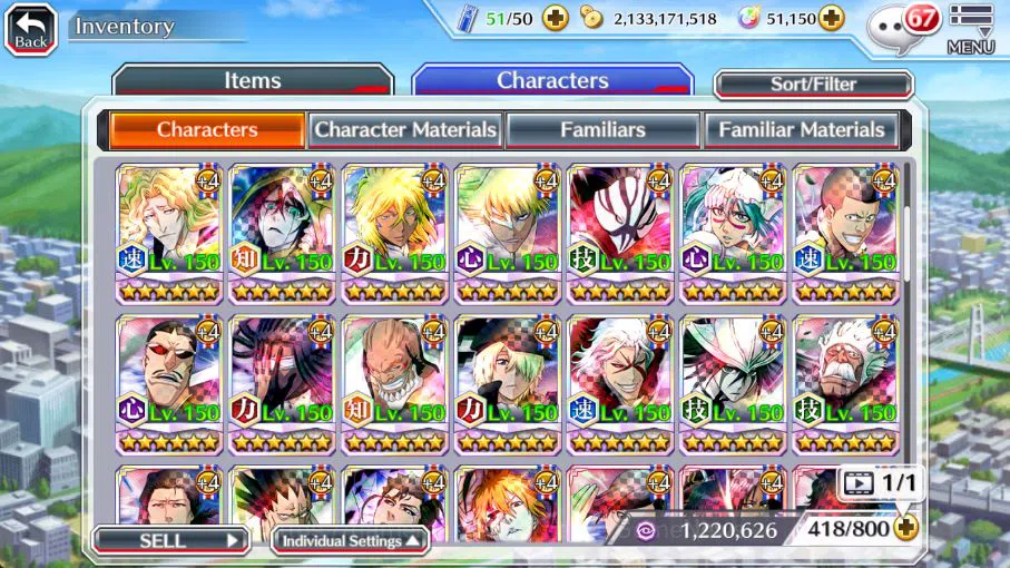 Bleach: Brave Souls Accounts [GLOBAL]51K Orb|9th[Kenpachi+Ichigo],valentine26[R image 13