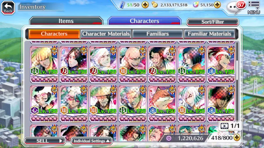 Bleach: Brave Souls Accounts [GLOBAL]51K Orb|9th[Kenpachi+Ichigo],valentine26[R image 16