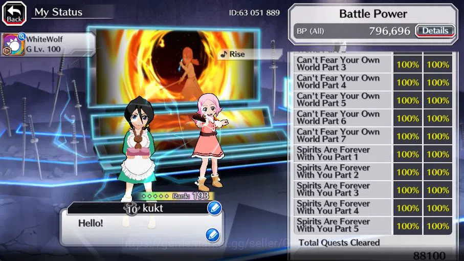 Bleach: Brave Souls Accounts [GLOBAL]51K Orb|9th[Kenpachi+Ichigo],valentine26[R image 7