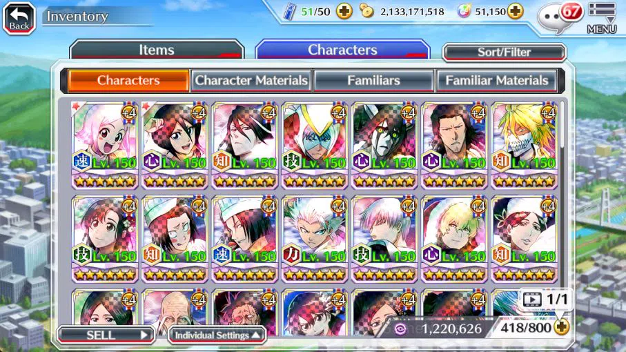 Bleach: Brave Souls Accounts [GLOBAL]51K Orb|9th[Kenpachi+Ichigo],valentine26[R image 8