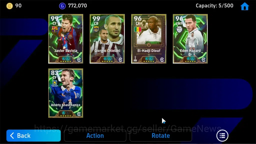 eFootball Accounts Legends & Iconic Players Android|BigTime Zlatan Ibrahimovic,Epic Javler Saviola,Giorgio C,Eden 9