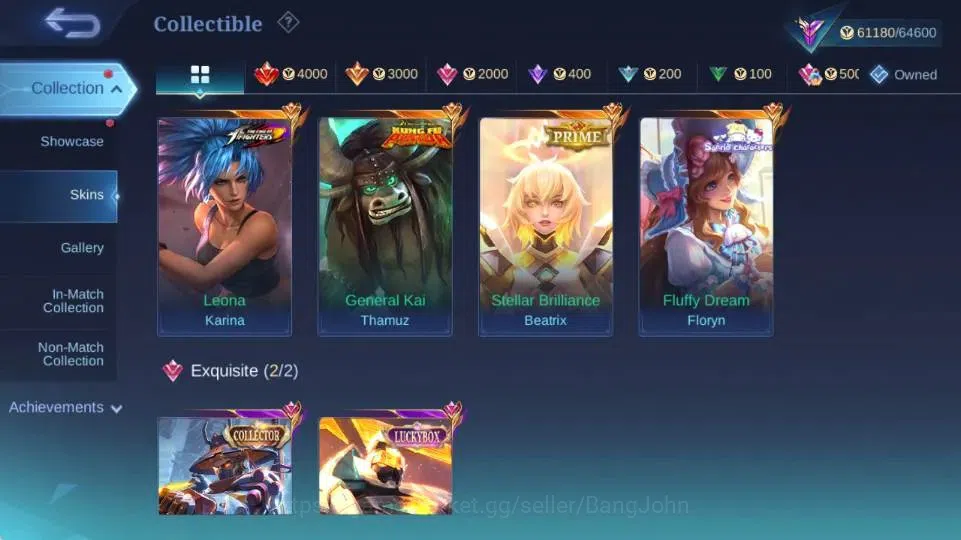Mobile Legends: Bang Bang Accounts Global|Skin 241|Renowned|PRIME Beatrix,Collector Y image 11