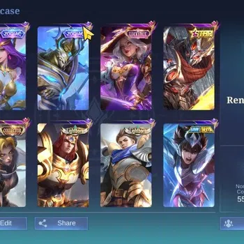 Mobile Legends: Bang Bang Accounts Collector Hero 112|Skin 190|Prime Claude,Annual Hayabusa,LBox