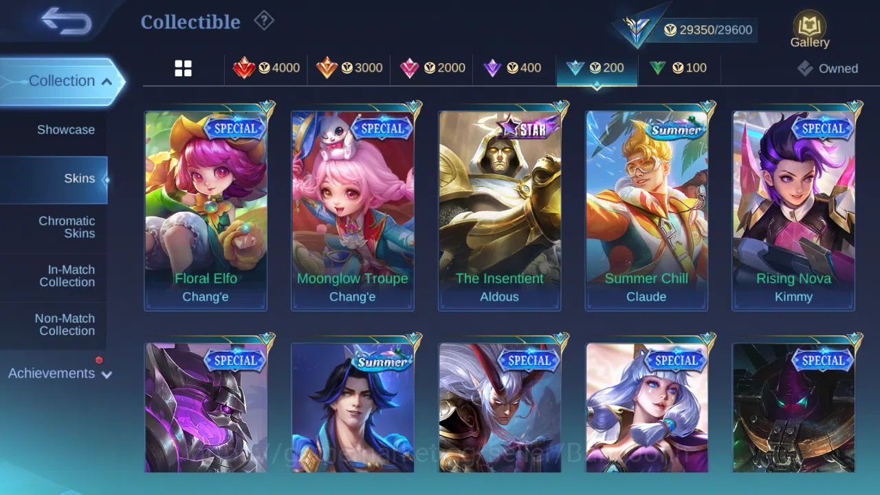 Mobile Legends: Bang Bang Accounts Hero 89 | skin 139 | emblem 3 max | expert collect image 13