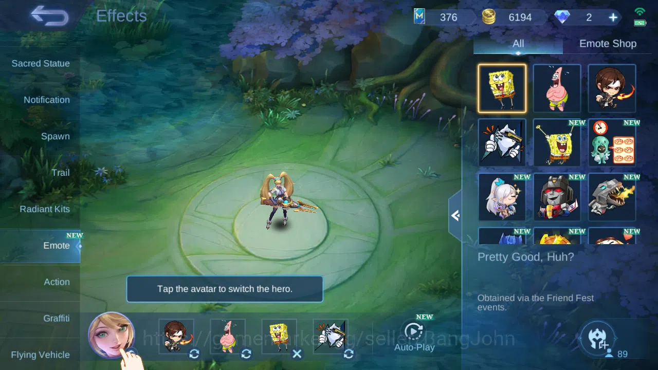 Mobile Legends: Bang Bang Accounts Hero 89 | skin 139 | emblem 3 max | expert collect image 5