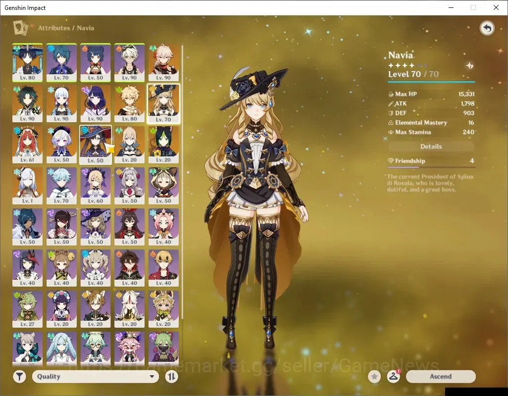 Genshin Impact Accounts ASIA|AR 55|6Limited+3(*5Wep)|[Nilou,Navia]+Sign,Wa image 13