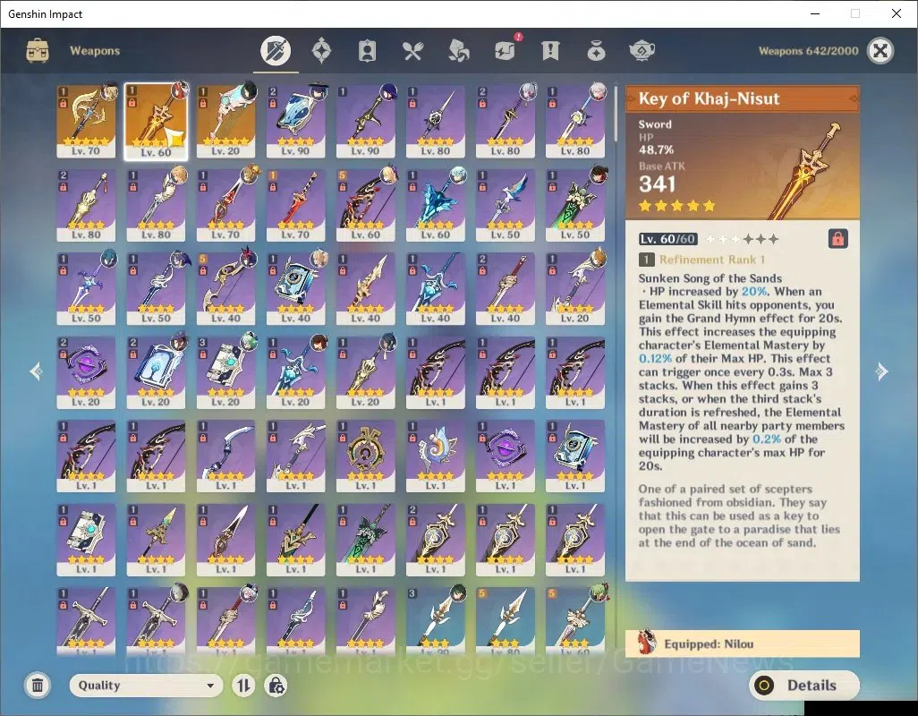 Genshin Impact Accounts ASIA|AR 55|6Limited+3(*5Wep)|[Nilou,Navia]+Sign,Wa image 17
