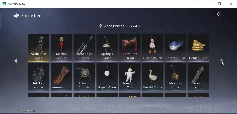 Where Winds Meet Accounts GLOBAL|Lv 80|GS 20023|Return of Spring Set|Snowparting Blade|Maple's Farewell|Moon Gazer|95 15