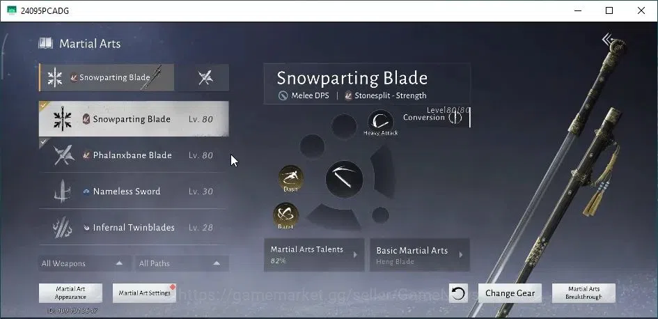 Where Winds Meet Accounts GLOBAL|Lv 80|GS 20023|Return of Spring Set|Snowparting Blade|Maple's Farewell|Moon Gazer|95 6