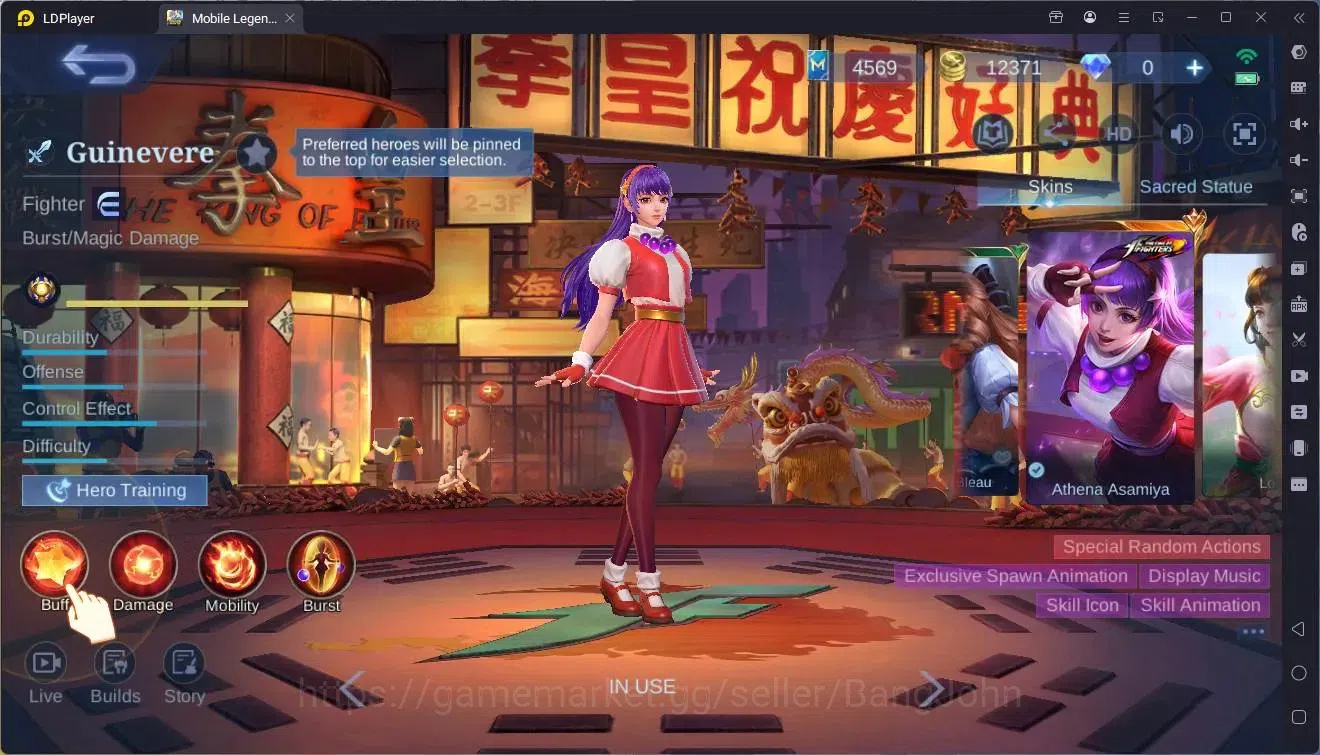 Mobile Legends: Bang Bang Accounts Global|Hero 121|Skin 243|Renowned|KOF Karina,Guine image 7