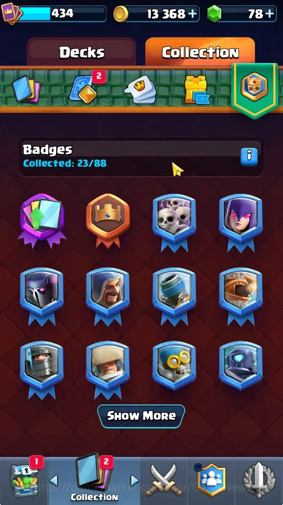 Clash Royale Accounts High-End Lv 434|Trophy 3447|KTL 10|Card 54/122|5 EVO 1 Legend 12 Epic 20 Rare 21 Common|2 10