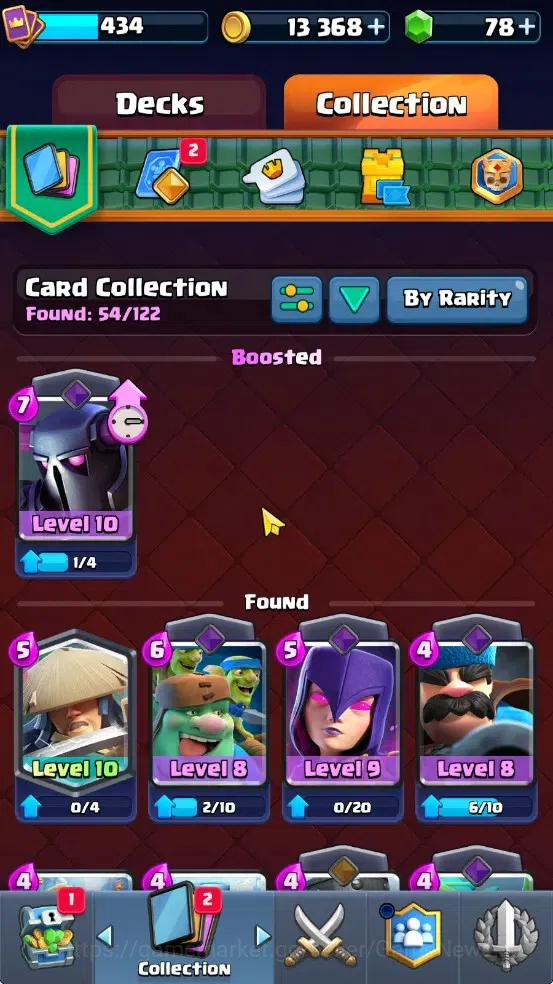 Clash Royale Accounts High-End Lv 434|Trophy 3447|KTL 10|Card 54/122|5 EVO 1 Legend 12 Epic 20 Rare 21 Common|2 11