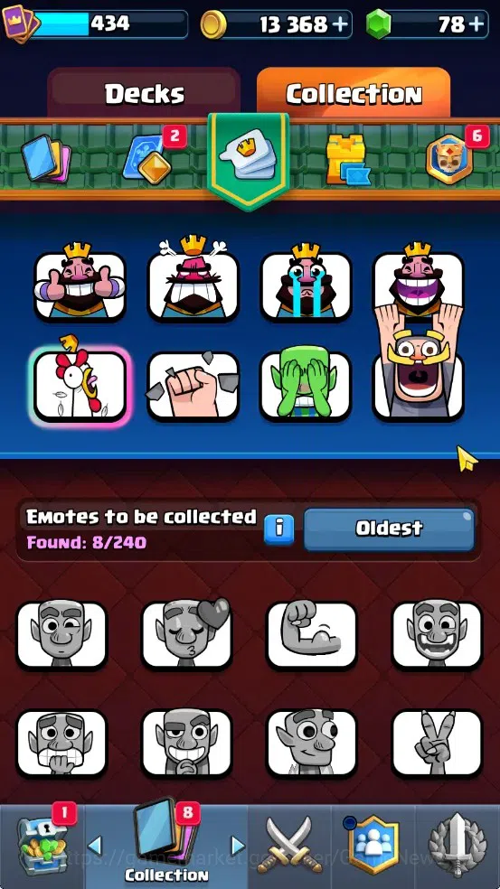 Clash Royale Accounts High-End Lv 434|Trophy 3447|KTL 10|Card 54/122|5 EVO 1 Legend 12 Epic 20 Rare 21 Common|2 7
