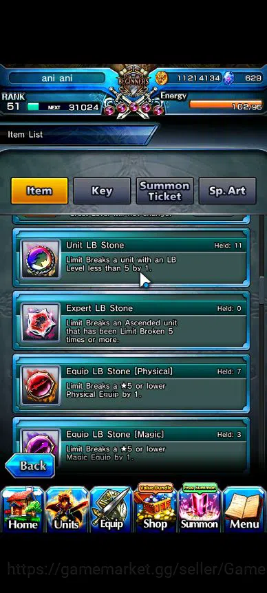 Grand Summoners Accounts Starter Global|Rank 51|Starter Account|5 Ascend|ChloeTW,MiyuTW,Shirou,illya,Summer Miyu|Lpot 3
