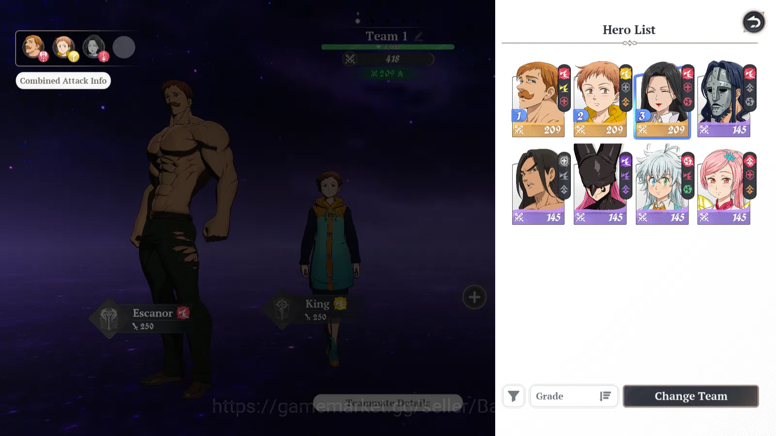 The Seven Deadly Sins: Origin Accounts EUROPE | Fresh Starter|Lvl 2|3 SSR|Escanor,Guila,K image 5
