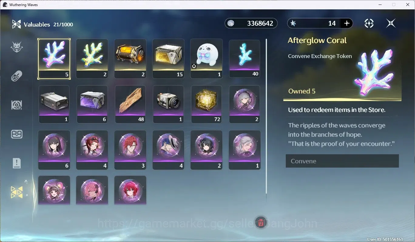 Wuthering Waves Accounts NA|UL 8|Rank 1|Starter|3 Limited Char [aemeath, lu image 10