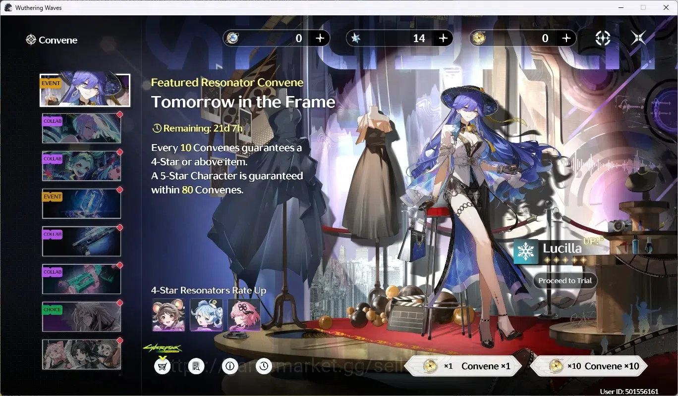 Wuthering Waves Accounts NA|UL 8|Rank 1|Starter|3 Limited Char [aemeath, lu image 12