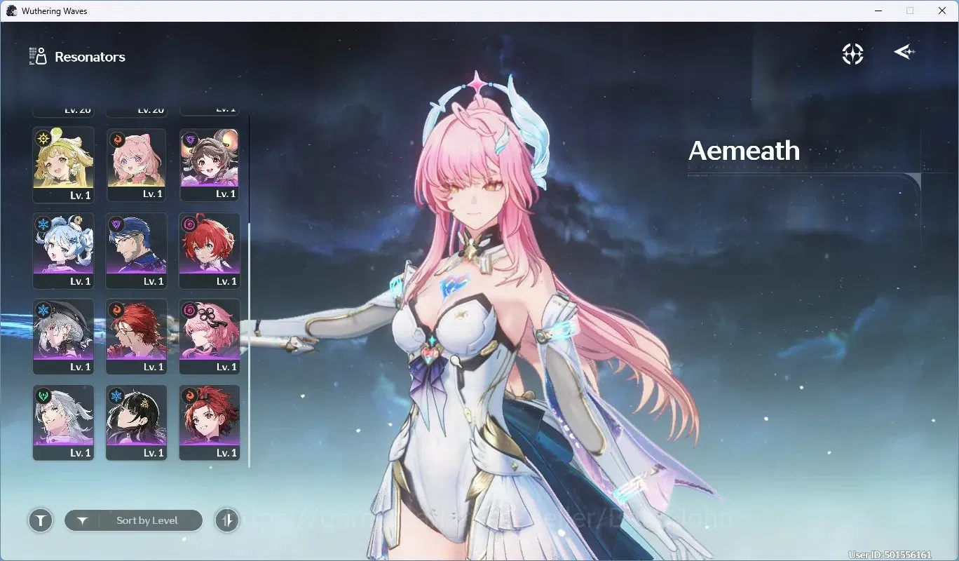 Wuthering Waves Accounts NA|UL 8|Rank 1|Starter|3 Limited Char [aemeath, lu image 3