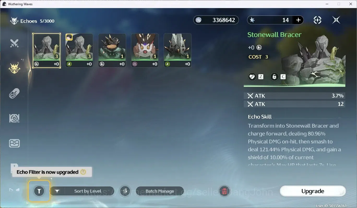 Wuthering Waves Accounts NA|UL 8|Rank 1|Starter|3 Limited Char [aemeath, lu image 5