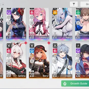 Chaos Zero Nightmare Accounts Global|Lv23|6 SSR [Rossweisse,Fei,Narja,YukiM1,Rin,Tenebria|9 SR