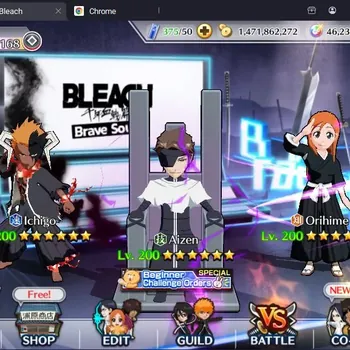 Bleach: Brave Souls Accounts Mid-Tier Global |700KBP+46K Orb|Mid Game|10K+ Acc Ticket|Ichigo