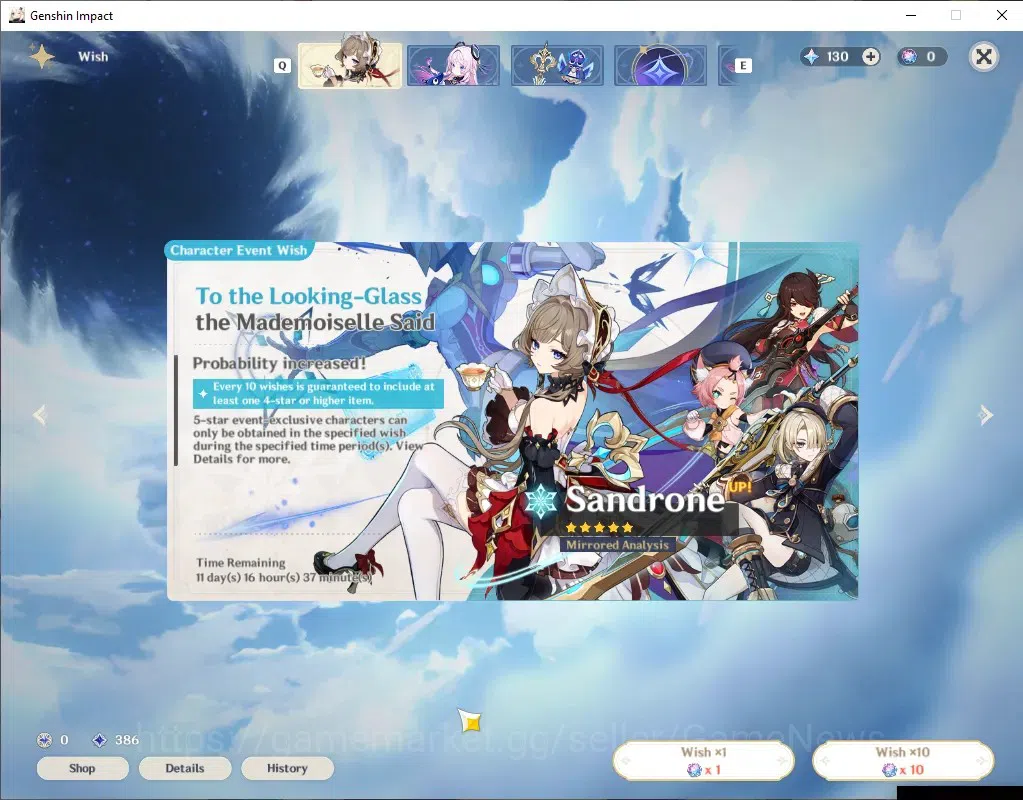 Genshin Impact Accounts Others Asia|AR 51|3 Limited 2(*5 Weapon)|Durin+Signature,Nicole,Mavuika|Male Mc|Take Mail|Check 11