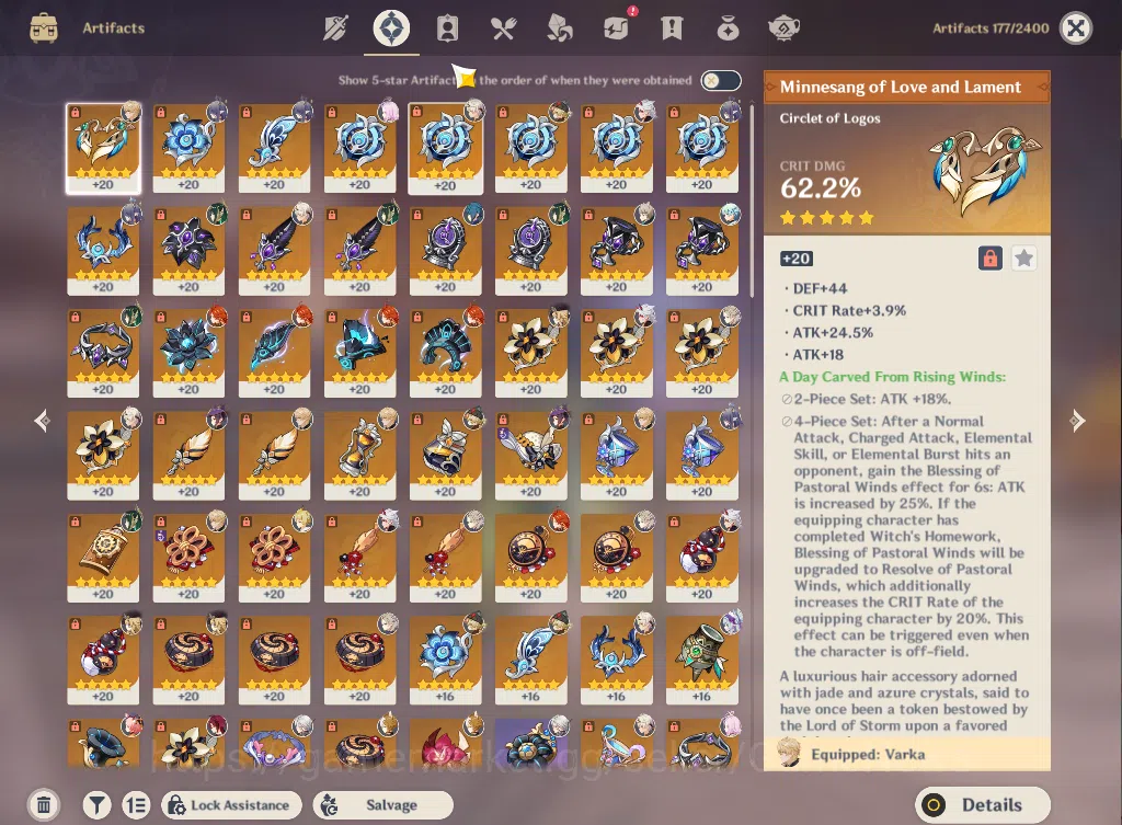 Genshin Impact Accounts ASIA|AR56|8 Limited+3(*5WEP)|Neffer,Lauma,AratakiC image 13