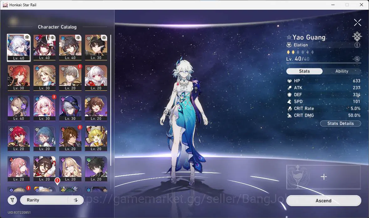 Honkai Star Rail Accounts ASIA|TL 26|4limit|Yao Guang,Sparkle,Ruan Mei,DanHe image 10