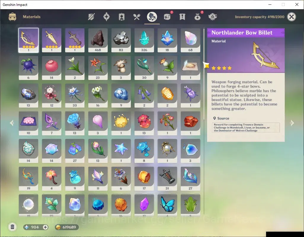 Genshin Impact Accounts ASIA|AR 52|PremTeam Skirk|3 Limited + 1 (*5Weap)|S image 10