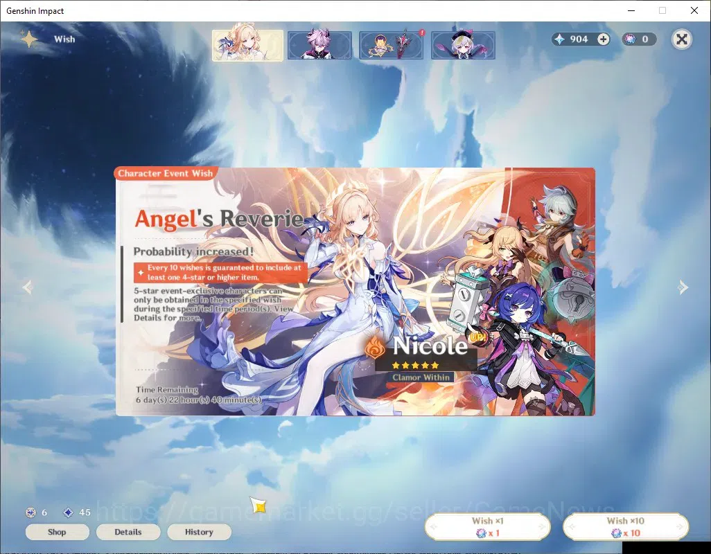 Genshin Impact Accounts ASIA|AR 52|PremTeam Skirk|3 Limited + 1 (*5Weap)|S image 13