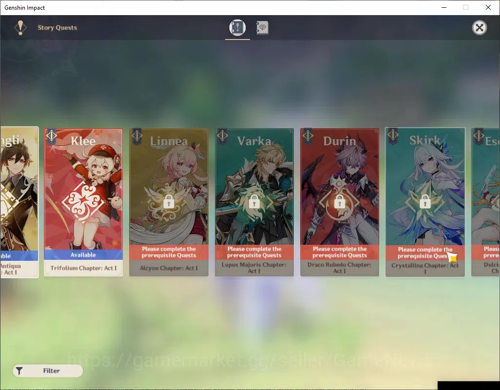 Genshin Impact Accounts ASIA|AR 52|PremTeam Skirk|3 Limited + 1 (*5Weap)|S image 19