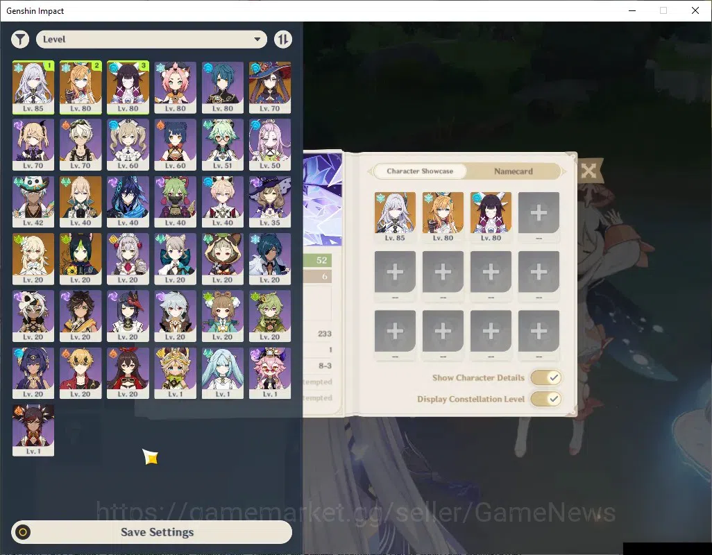 Genshin Impact Accounts ASIA|AR 52|PremTeam Skirk|3 Limited + 1 (*5Weap)|S image 2