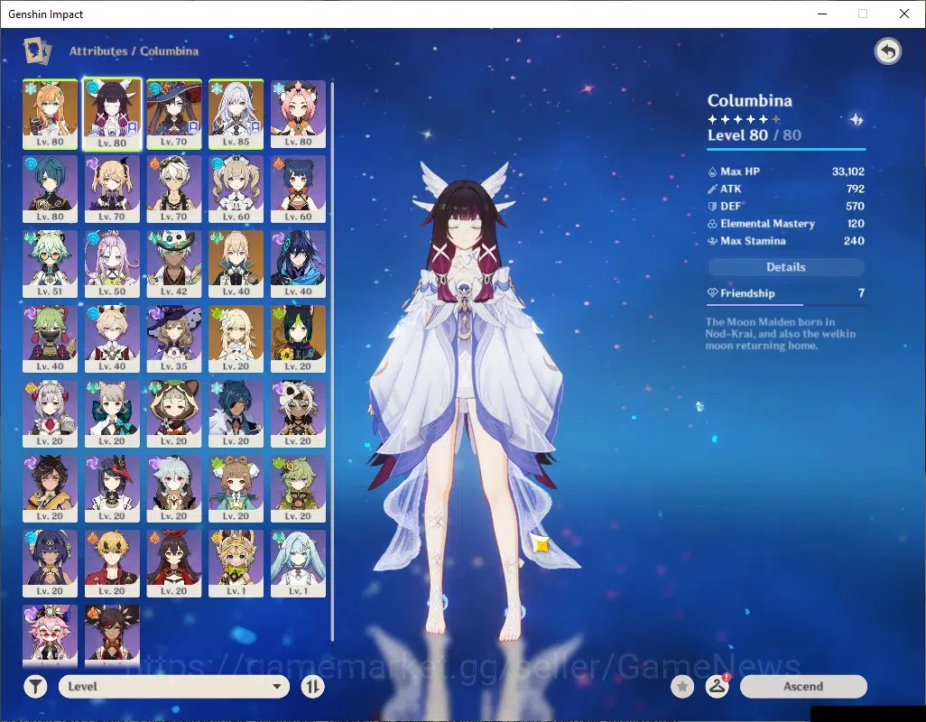 Genshin Impact Accounts ASIA|AR 52|PremTeam Skirk|3 Limited + 1 (*5Weap)|S image 4