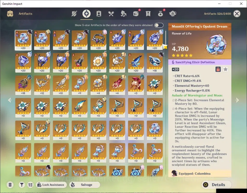 Genshin Impact Accounts ASIA|AR 52|PremTeam Skirk|3 Limited + 1 (*5Weap)|S image 8