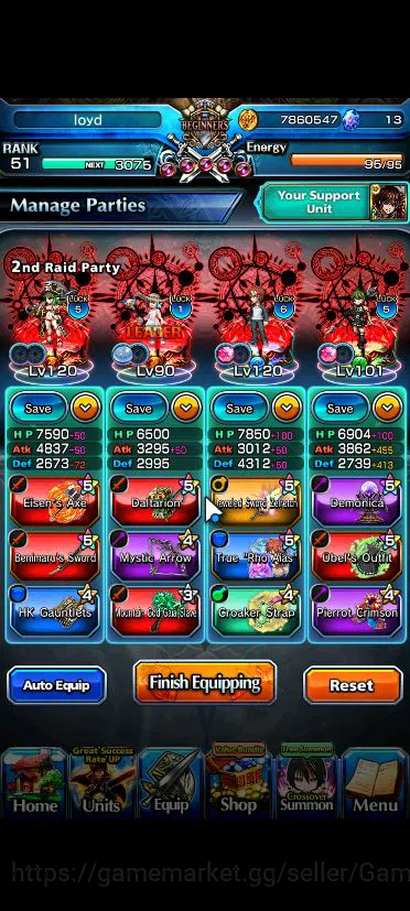 Grand Summoners Accounts Global|Rank 51|14 Asc|EmiyaTW,SayakaTW,MomoTW,Frie image 7