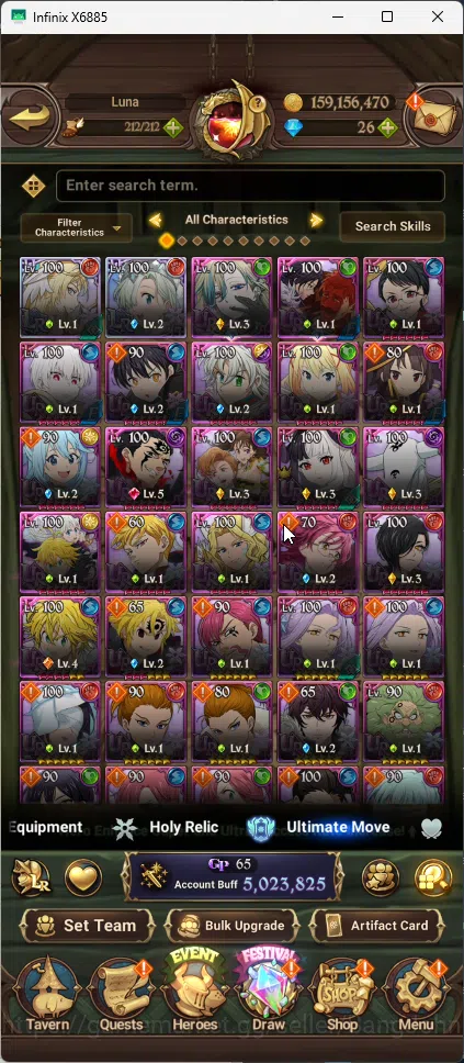 The Seven Deadly Sins: Grand Cross Accounts ASIA | 2 LR Brunhilde+Elizabeth | 13 UR Sabunak, C image 11