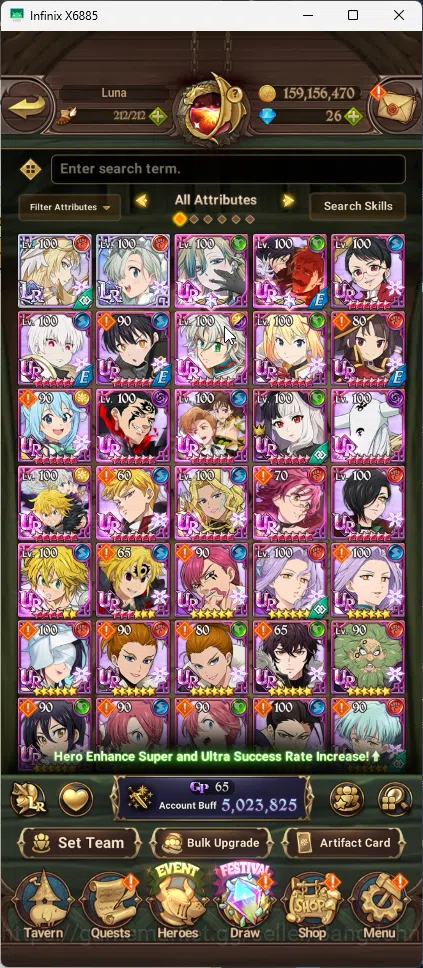 The Seven Deadly Sins: Grand Cross Accounts ASIA | 2 LR Brunhilde+Elizabeth | 13 UR Sabunak, C image 2