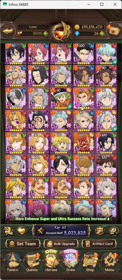 The Seven Deadly Sins: Grand Cross Accounts ASIA | 2 LR Brunhilde+Elizabeth | 13 UR Sabunak, C image 3