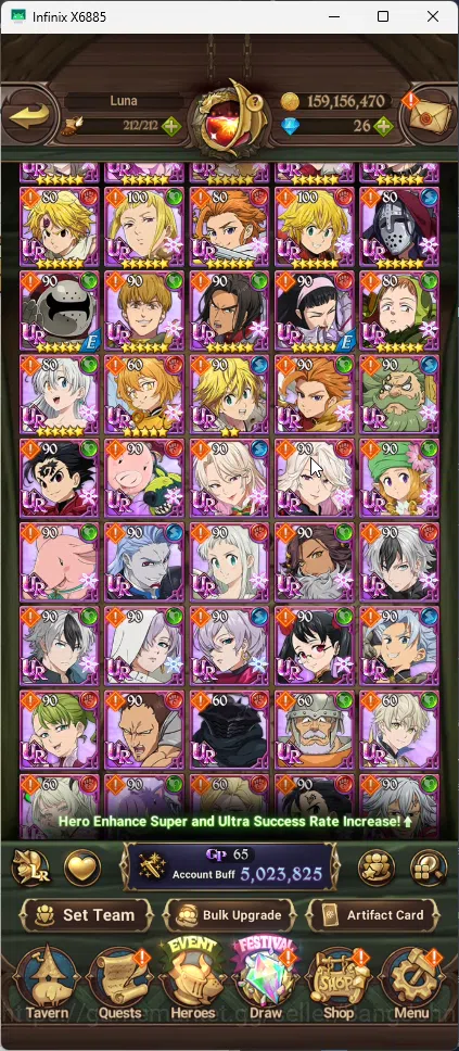 The Seven Deadly Sins: Grand Cross Accounts ASIA | 2 LR Brunhilde+Elizabeth | 13 UR Sabunak, C image 4