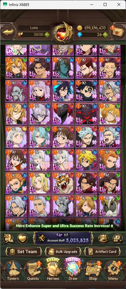 The Seven Deadly Sins: Grand Cross Accounts ASIA | 2 LR Brunhilde+Elizabeth | 13 UR Sabunak, C image 5