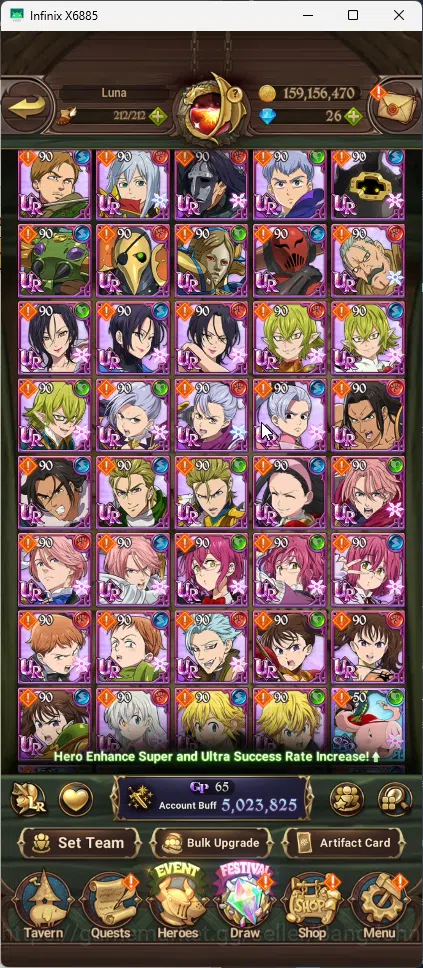 The Seven Deadly Sins: Grand Cross Accounts ASIA | 2 LR Brunhilde+Elizabeth | 13 UR Sabunak, C image 6