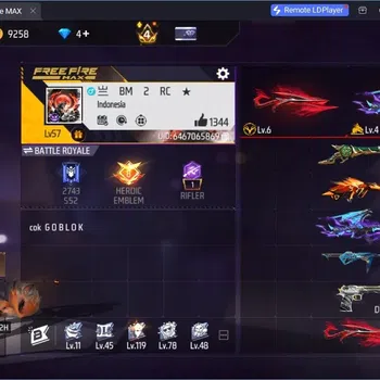 Free Fire Accounts Indonesia | 2 Evo: M1014 Lv.6, AK47 Lv.6| M1887-Emerald Power,Mamba Gnaw| 2 Bunny Backpack | Check SS