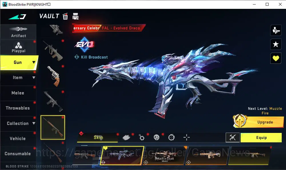 Blood Strike Accounts ASIA|2 ETERNAL Melee Katar-Judgment,ZERO-Odashadow image 15
