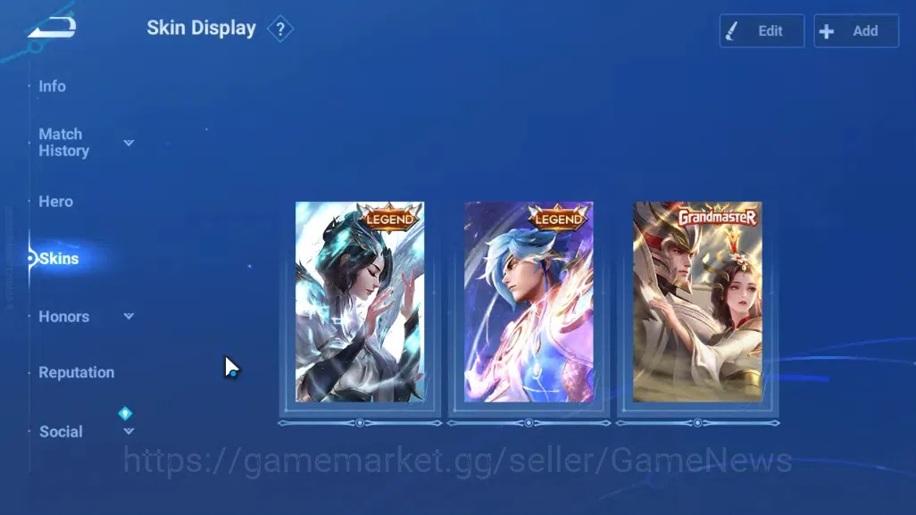 Honor of Kings Accounts Hero 53 Skin 22|2 Legend(Consort You,Zilong)|4 Epi image 3