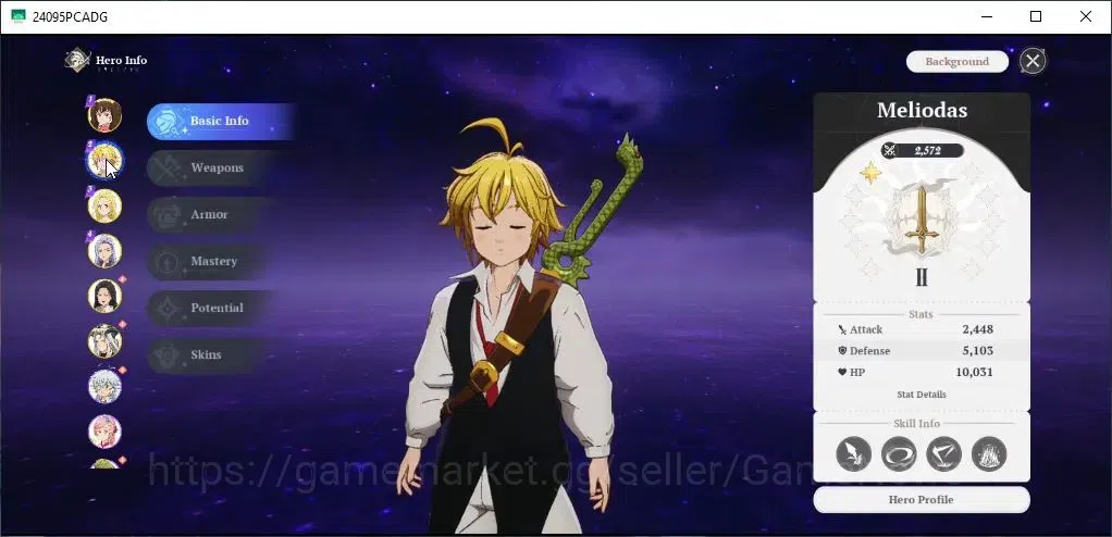 The Seven Deadly Sins: Origin Accounts SEA|Lv 30|6 SSR|DrakeP2,ElaineP2,DianeP1,MeliodasP image 3