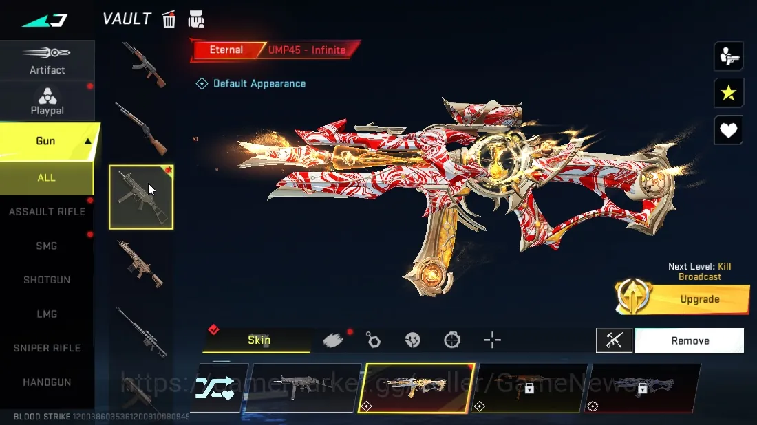 Blood Strike Accounts Starter Asia| Eternal Gun : UMP45 Infinite |Legendary Striker : NOVA Rebel Vogue|Log Netease|Take 1
