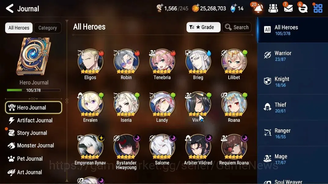 Epic Seven Accounts GLOBAL Unverif|NewEra|6 ML(Salome,EIlynav,BM Haste image 5